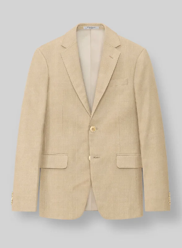 Napolean Stretch Khaki Wool Jacket