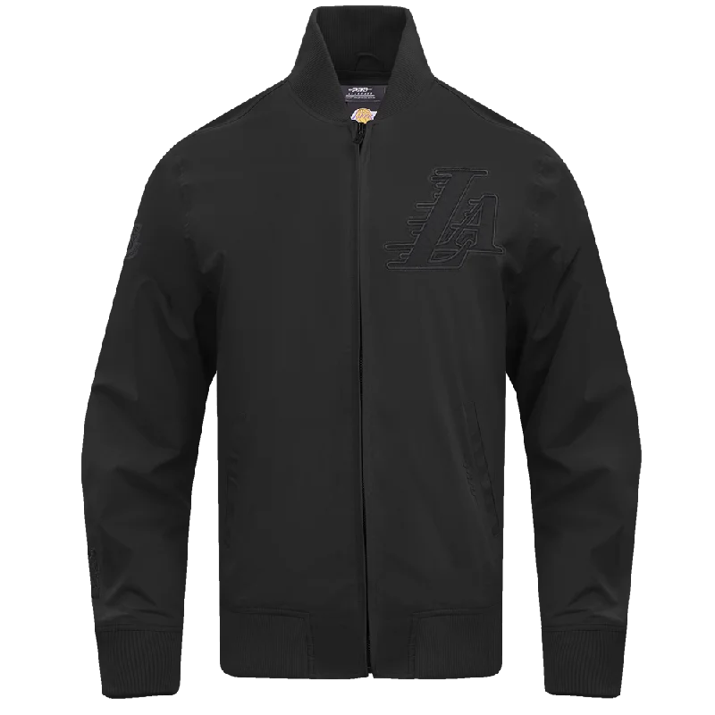 NBA LOS ANGELES LAKERS NEUTRAL TWILL JACKET (BLACK)