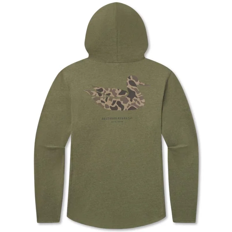 Camo Duck Long Sleeve Hooded T-Shirt