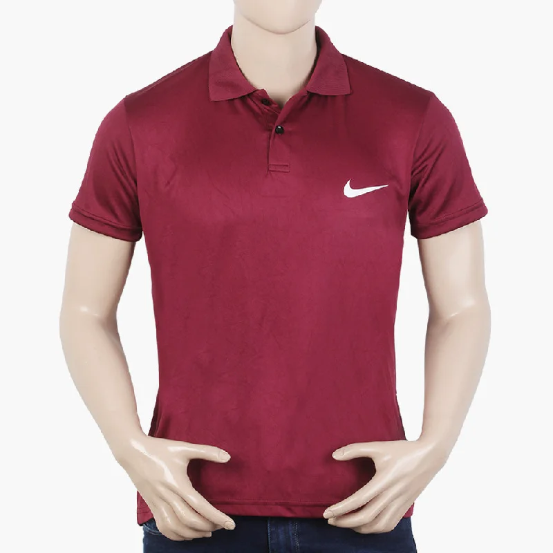 Men's Half Sleeves Polo T-Shirt - Maroon