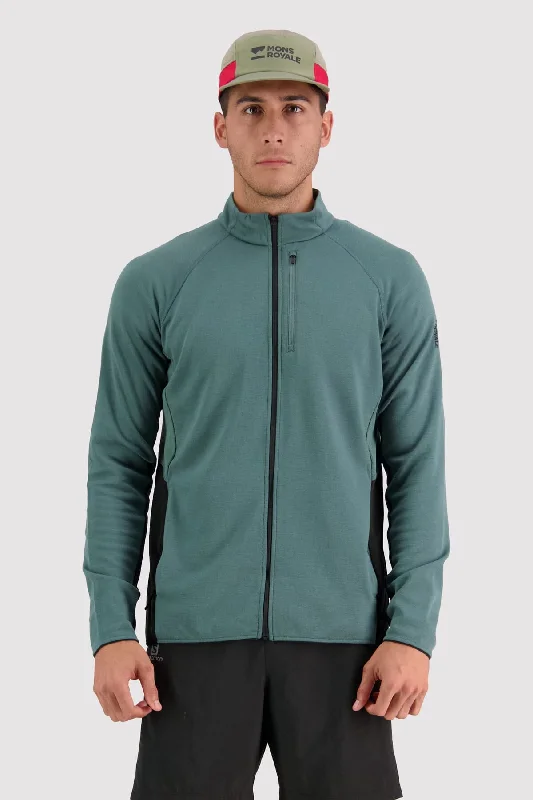 Approach Merino Gridlock Jacket - Burnt Sage