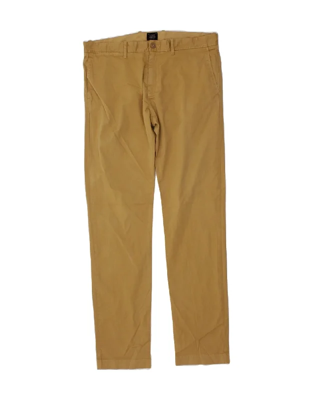 J. CREW Mens Slim Chino Trousers W34 L34 Brown