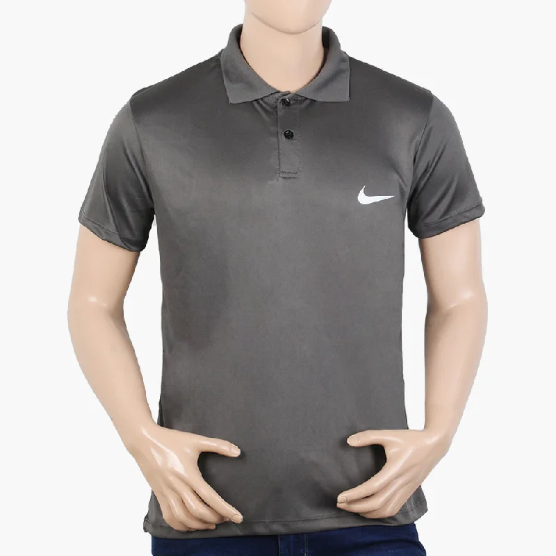 Men's Half Sleeves Polo T-Shirt - Grey