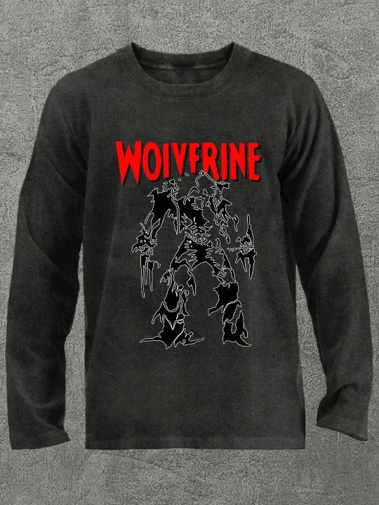 woiverine Washed Gym Long Sleeve Shirt