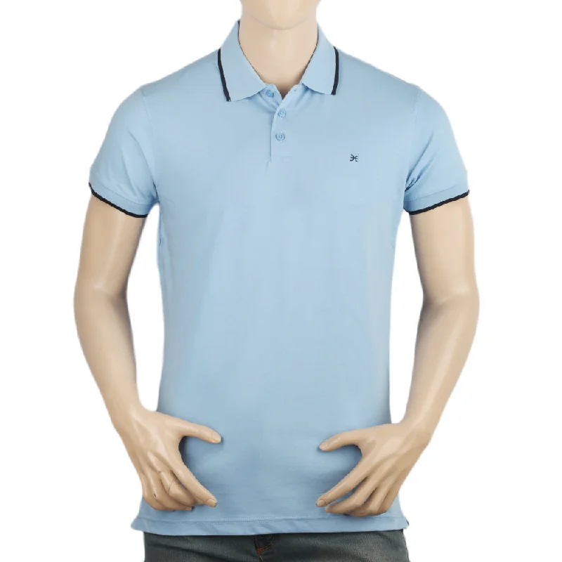 Eminent Men's Half Sleeves Polo T-Shirt - Sky Blue