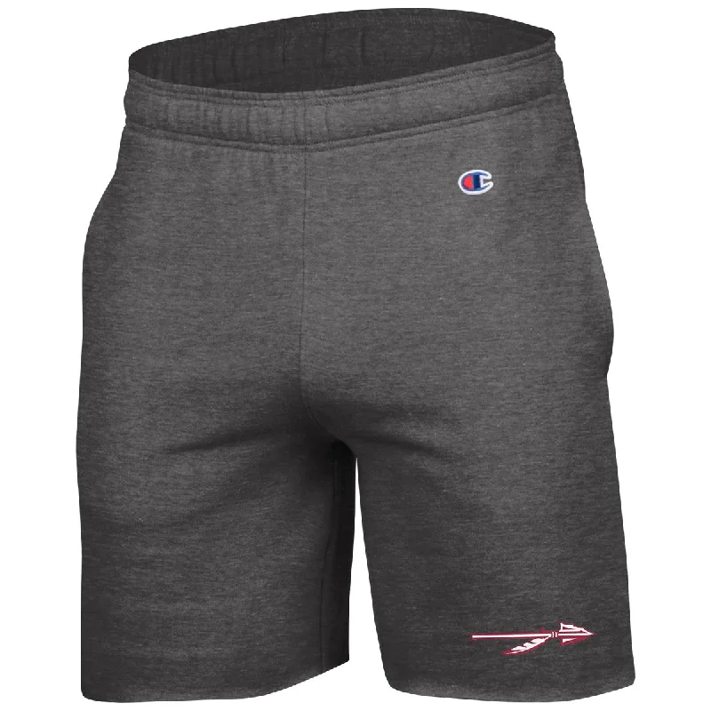 Champion Men's Spear Logo 7" Fleece Short - Granite