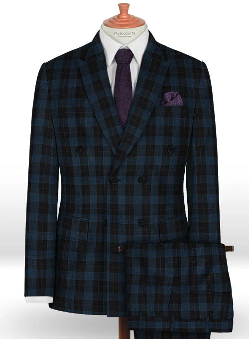 Napolean Oldo Blue Wool Suit