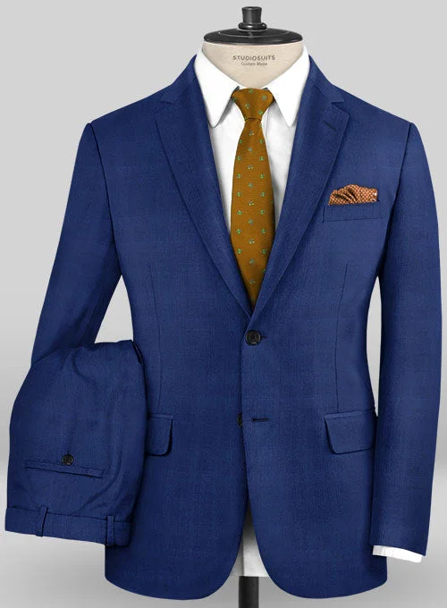 Caccioppoli Sun Dream Calito Blue Wool Silk Suit