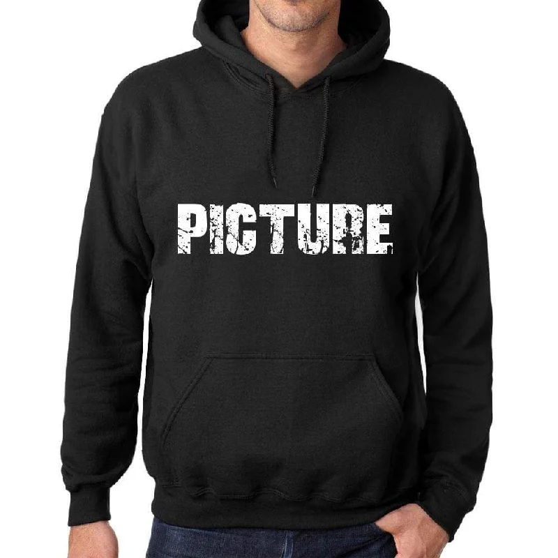 Men's Women's Unisex Printed Graphic Cotton Hoodie Soft Heavyweight Hooded Sweatshirt Pullover Popular Words PICTURE Deep Black