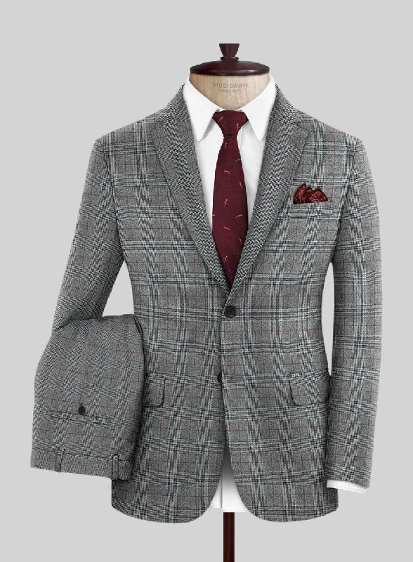 Caccioppoli Milaci Glen Gray Wool Suit