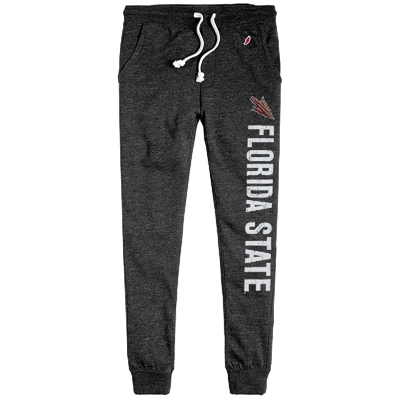 League Men's Arrowhead/Florida State Design Tri-blend Jogger - Onyx