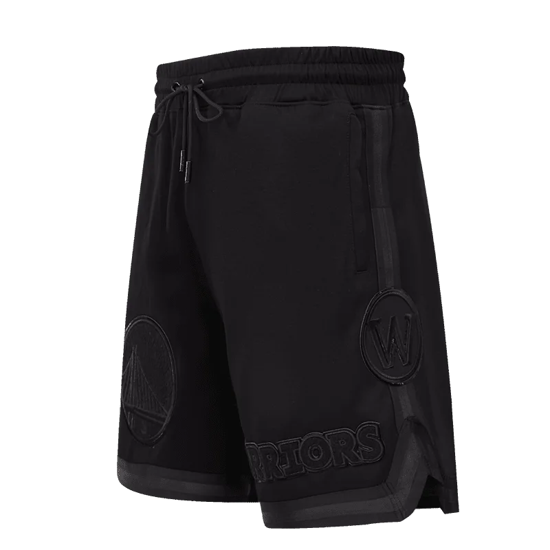 NBA GOLDEN STATE WARRIORS TRIPLE BLACK LOGO PRO TEAM MEN'S SHORT (TRIPLE BLACK)