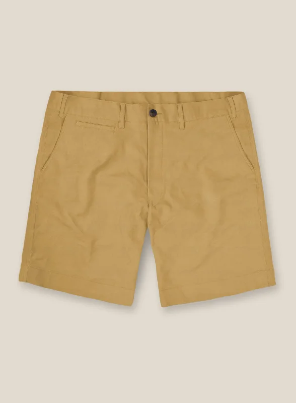 Italian Cider Brown Cotton Stretch Shorts