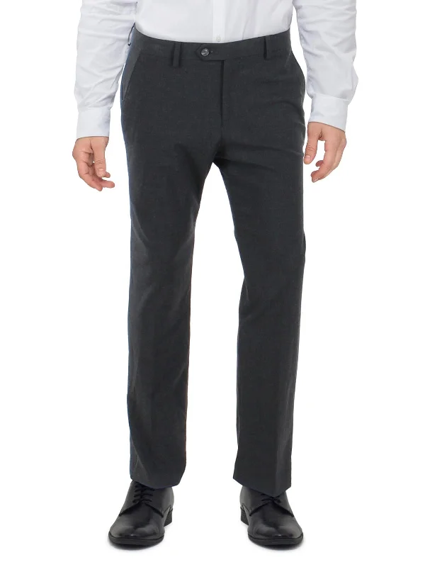 Mens Slim Fit Suit Separate Dress Pants