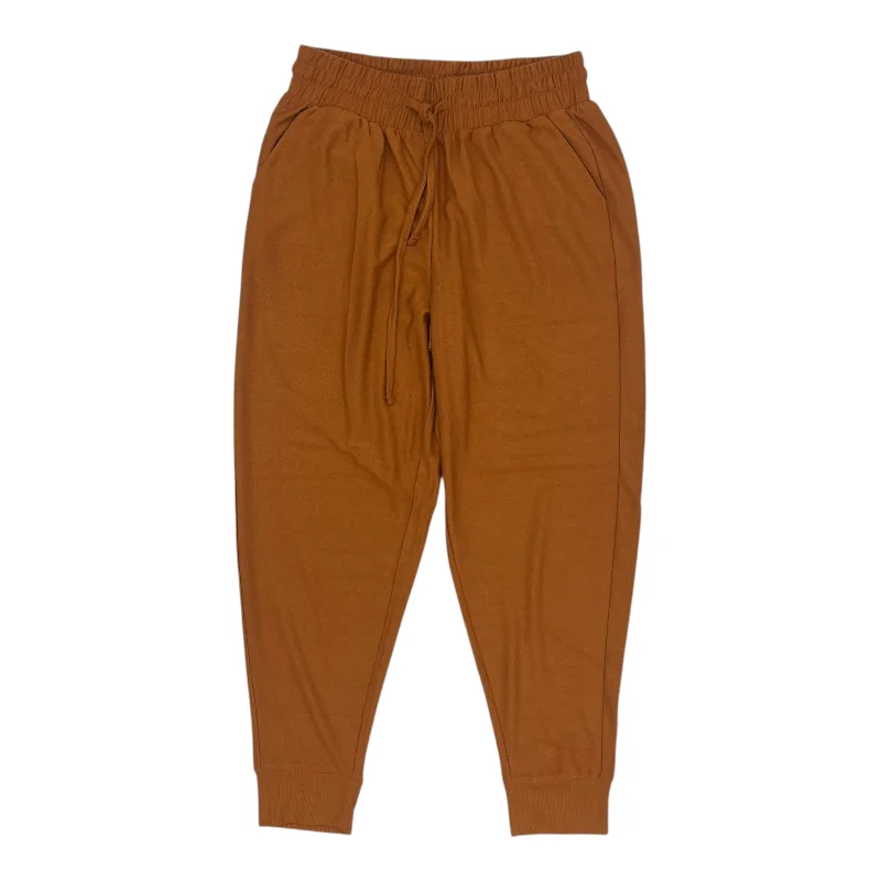 Pants Joggers By Zenana Outfitters In Orange, Size:M