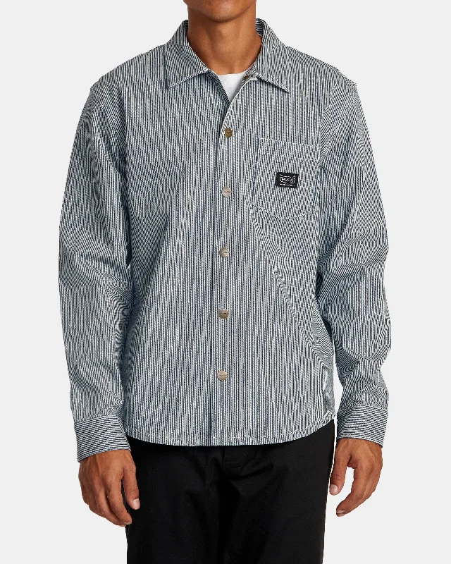 Chainmail Hickory Long Sleeve Overshirt