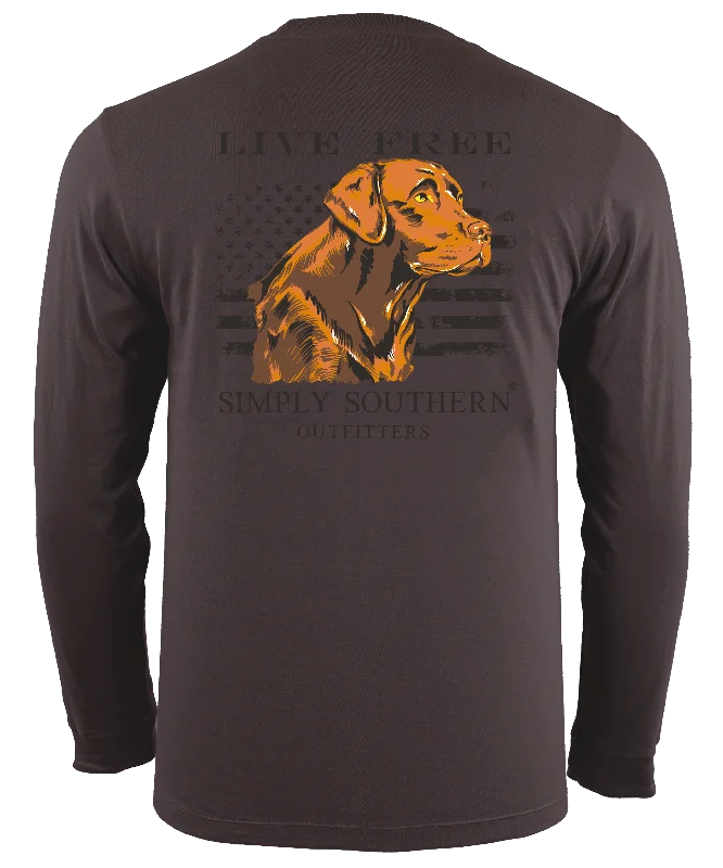 SALE Simply Southern Brown Dog Unisex Long Sleeve T-Shirt