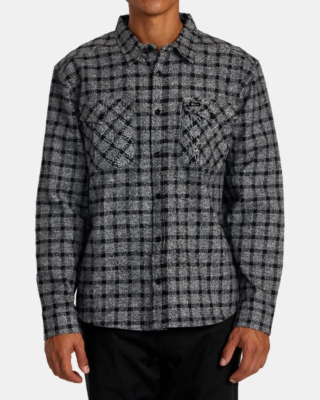 Hughes Flannel Long Sleeve Shirt - Smoke