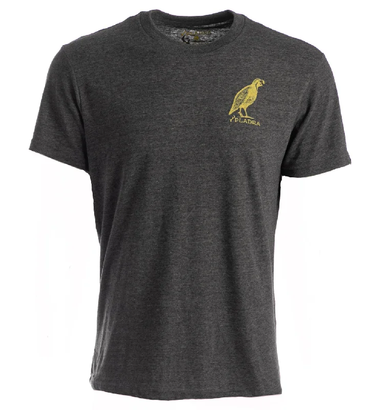 Men's Quail Tee- Charcoal Grey Heather