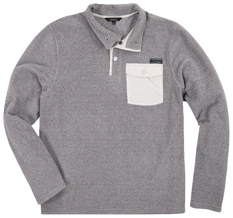 SALE Simply Southern Grey Snap Pullover Sweater Unisex Jacket