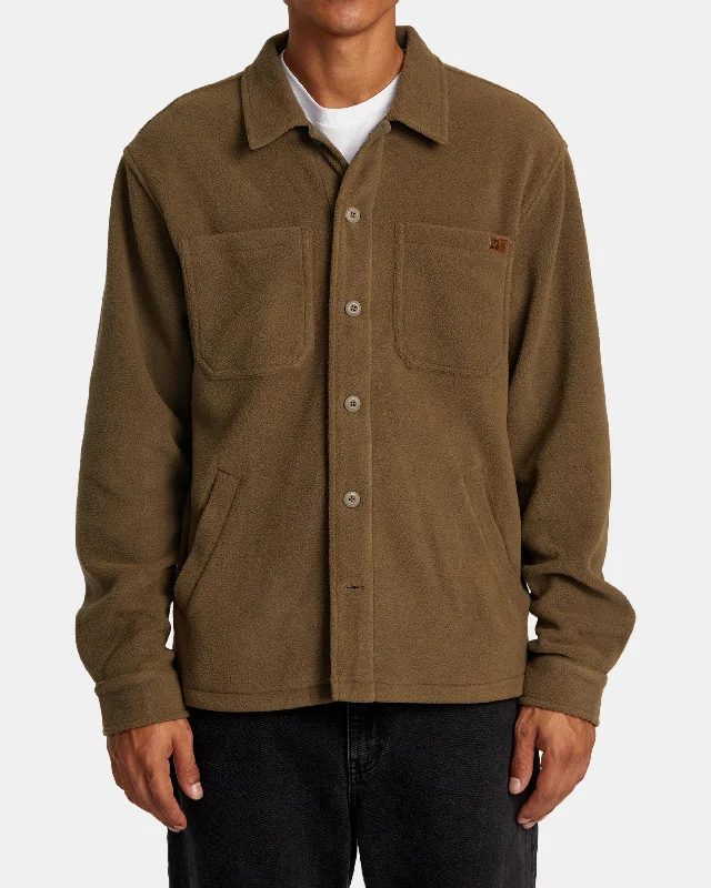 Yukon Hi Pile Fleece Shirt Jacket - Mushroom