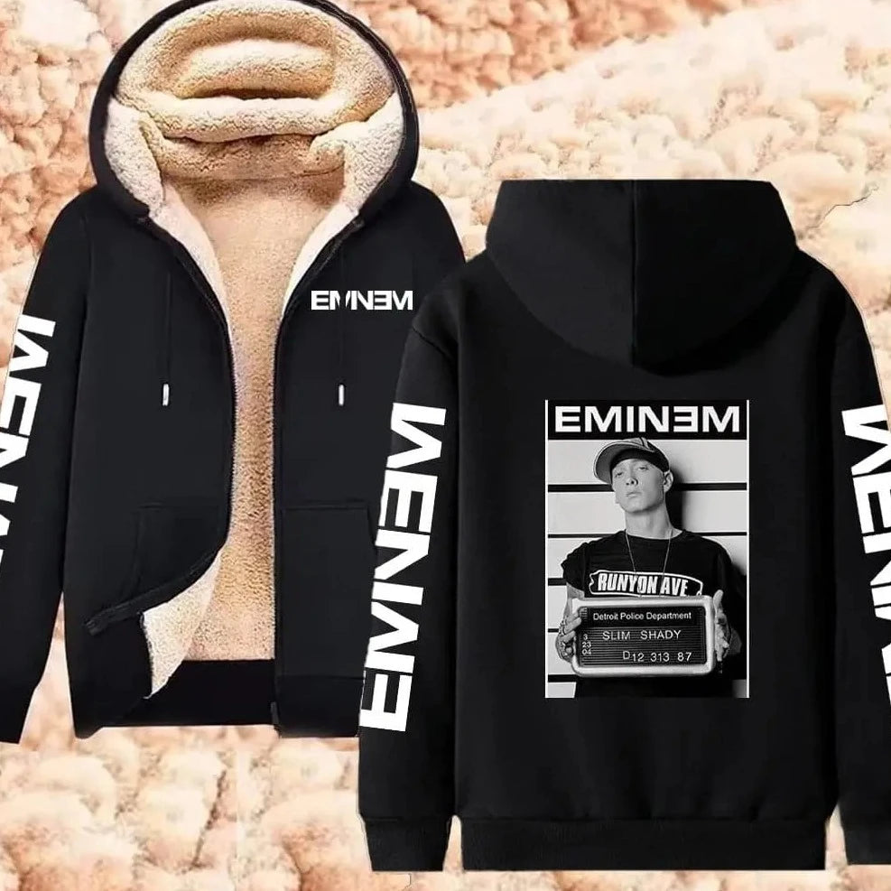 Eminem Warm Sweatshirts Men Harajuku Casual Hooded Pullover